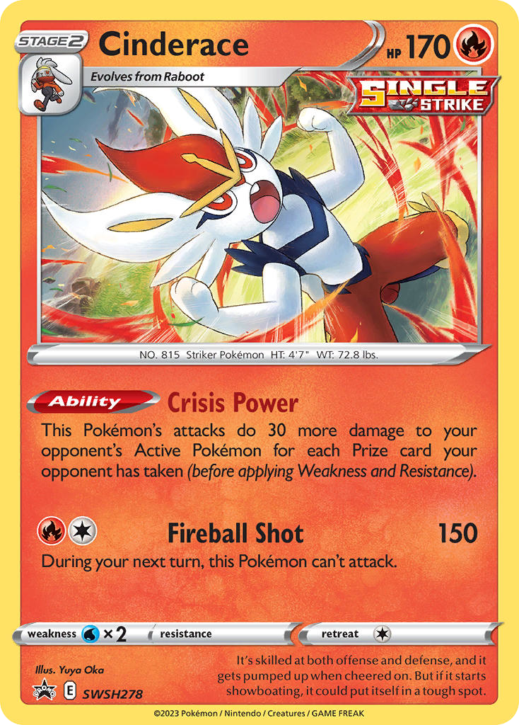 Sword & Shield Promo’s Cinderace #278